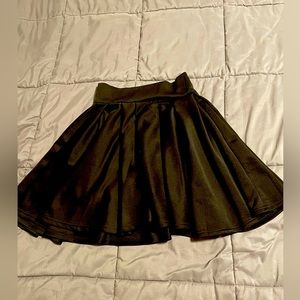 Black mini skirt